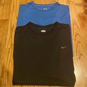 Nike Dri Fit Athletic Shirts (2) L